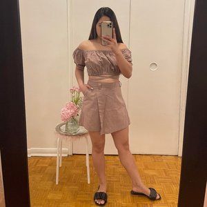 Coords Set - Crop top and Skorts